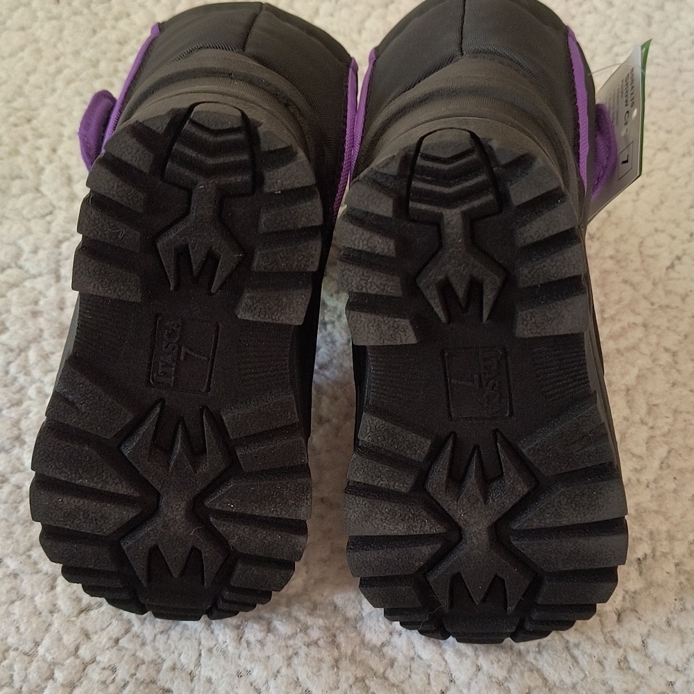 NWT Child's Purple/Black Itasca Snow Cat Winter Boots Size 7 - Picture 6 of 9